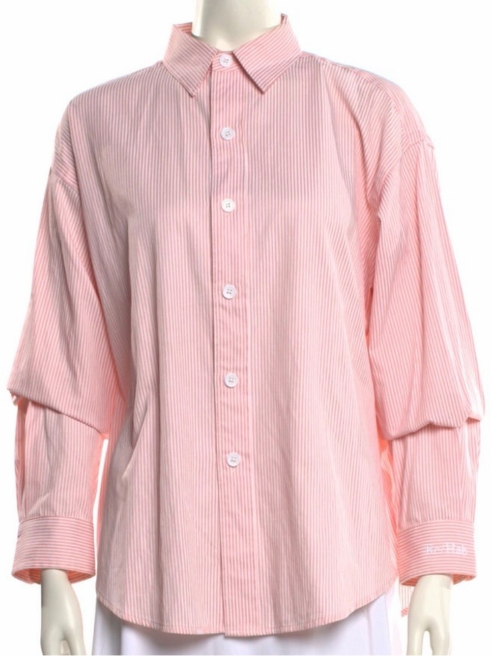 Classic Pink Striped Button-Down Shirt